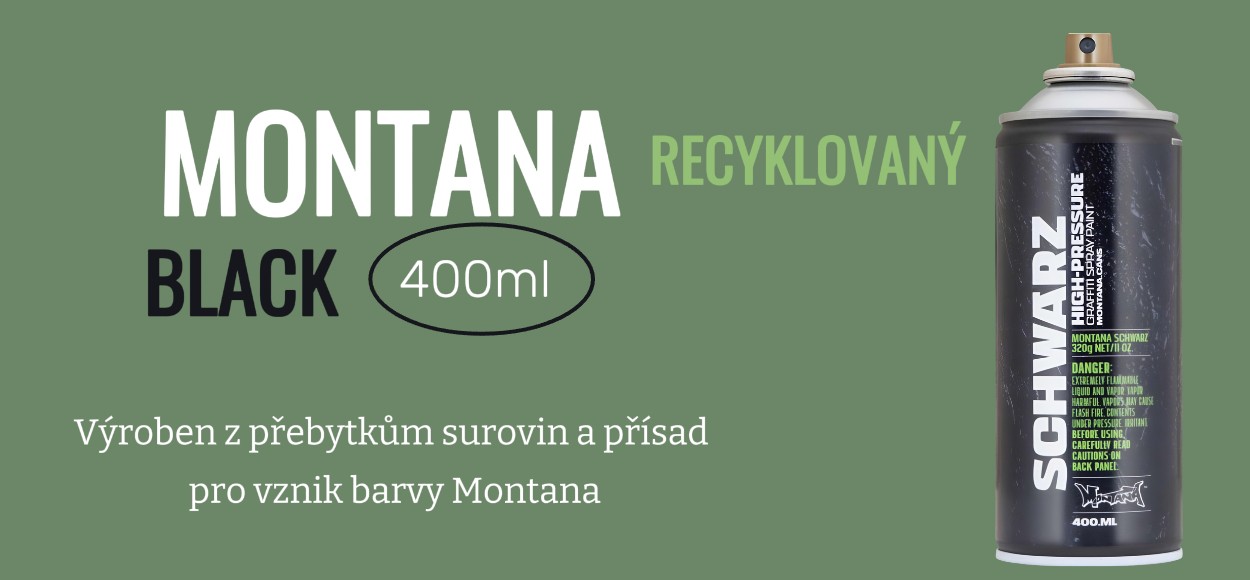 Montana BLACK 400ml Recyklovaný